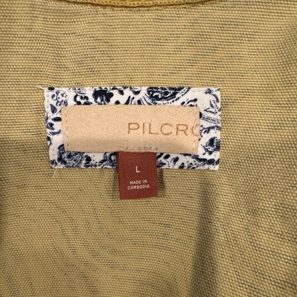 Pilcro Oversized Shacket Button Up Zebra Animal Print Size L - Picture 11 of 14